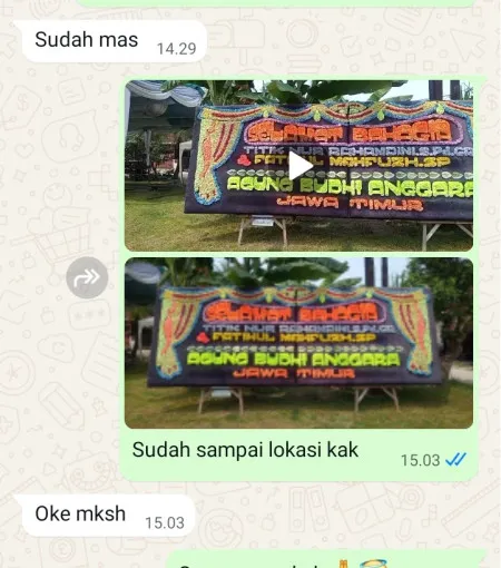 Pengiriman Papan Bunga Suru Geyer